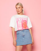 FRESH OVERSIZED TEE CREAM