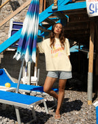 CALIFORNIA LEMONS OVERSIZED TEE BUTTER YELLOW