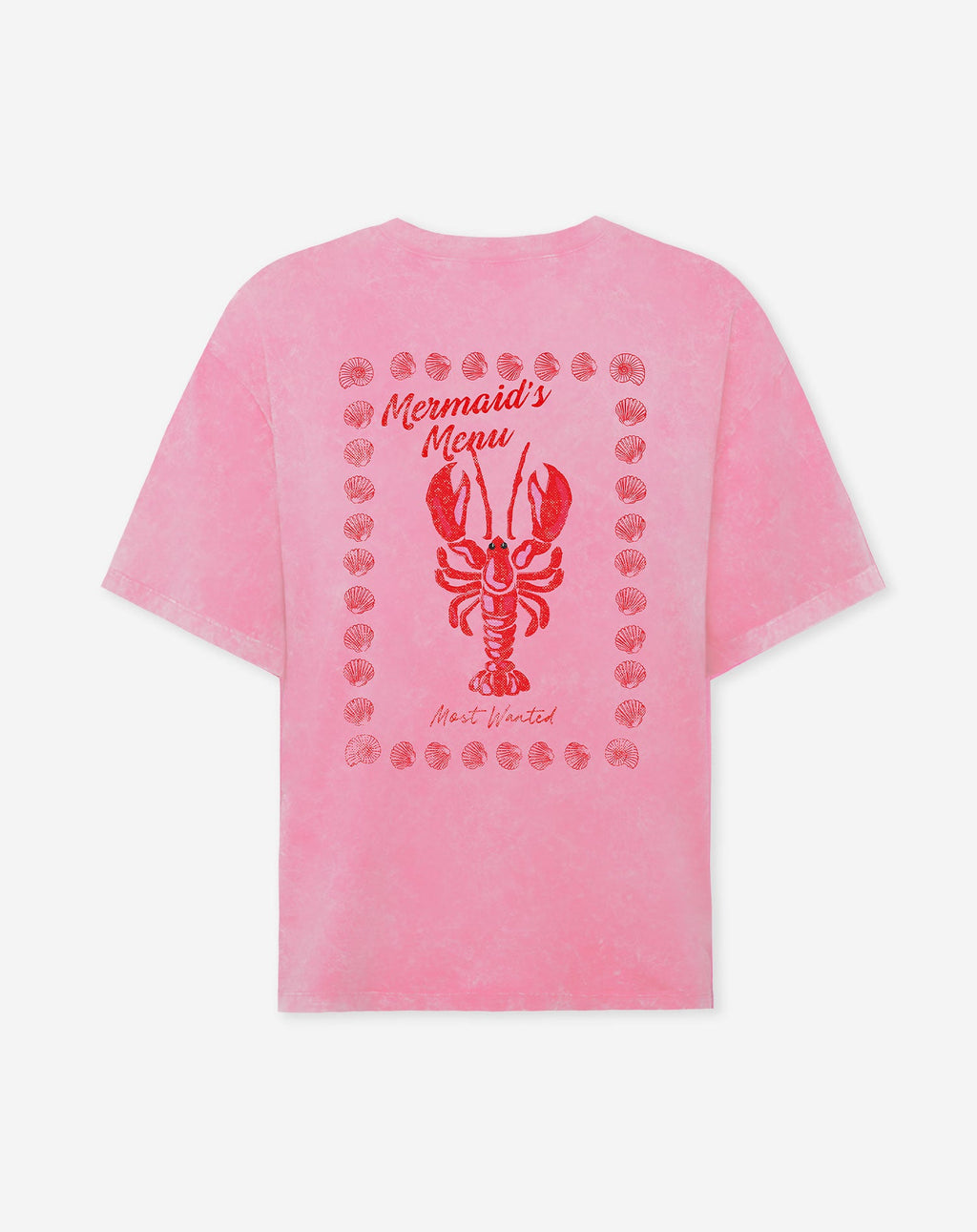 MERMAID OVERSIZED TEE ACID ROZE