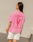 MERMAID OVERSIZED TEE ACID ROZE