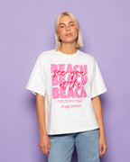 AT THE BEACH OVERSIZED TEE CREAM