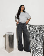 BASIC OVERSIZED TEE GREY MELANGE