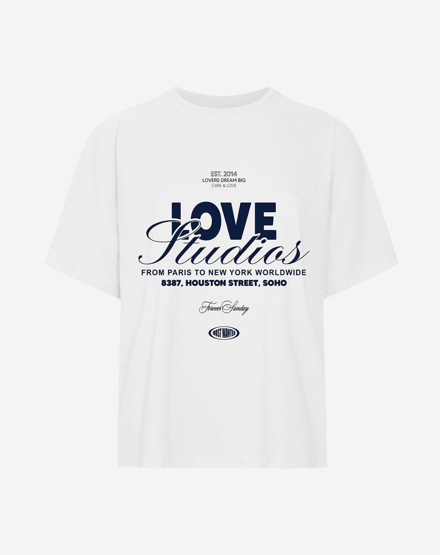 LOVE STUDIOS OVERSIZED TEE CREAM