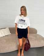 LOVE STUDIOS OVERSIZED TEE CREAM