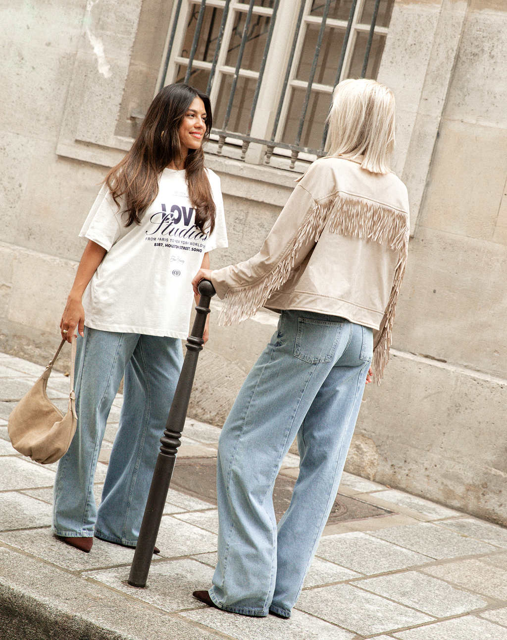LOVE STUDIOS OVERSIZED TEE CREAM