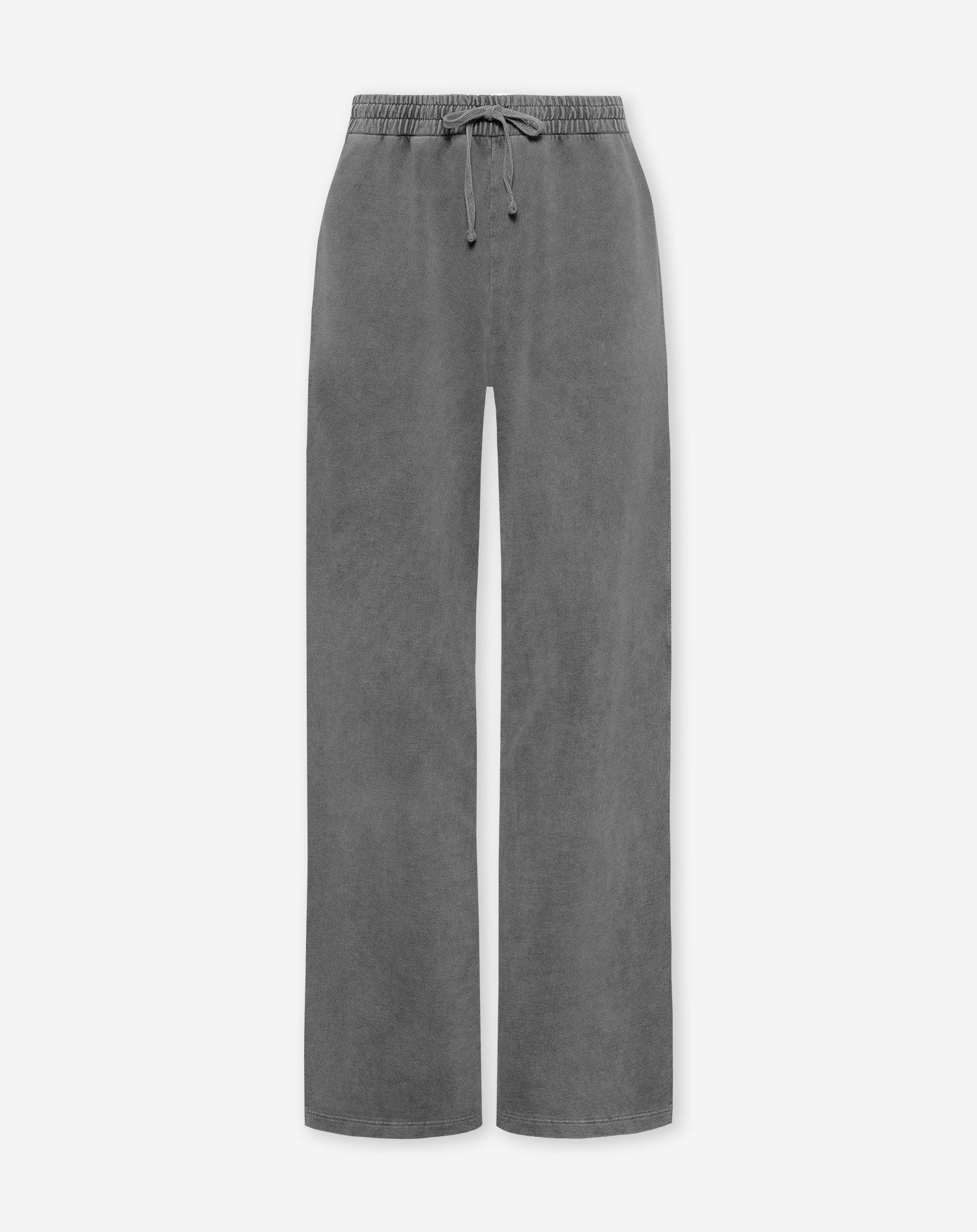 WIDE LEG SWEAT PANTS PETITE ACID GREY