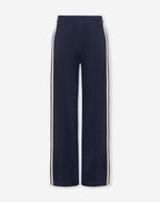 WIDE LEG TAPE SWEAT PANTS PETITE NAVY
