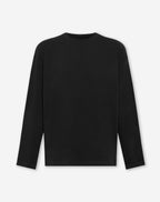 BASIC LONG SLEEVE OVERSIZED TEE BLACK