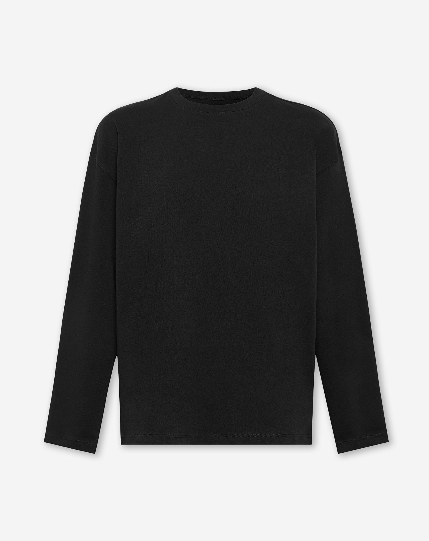 BASIC LONG SLEEVE OVERSIZED TEE BLACK