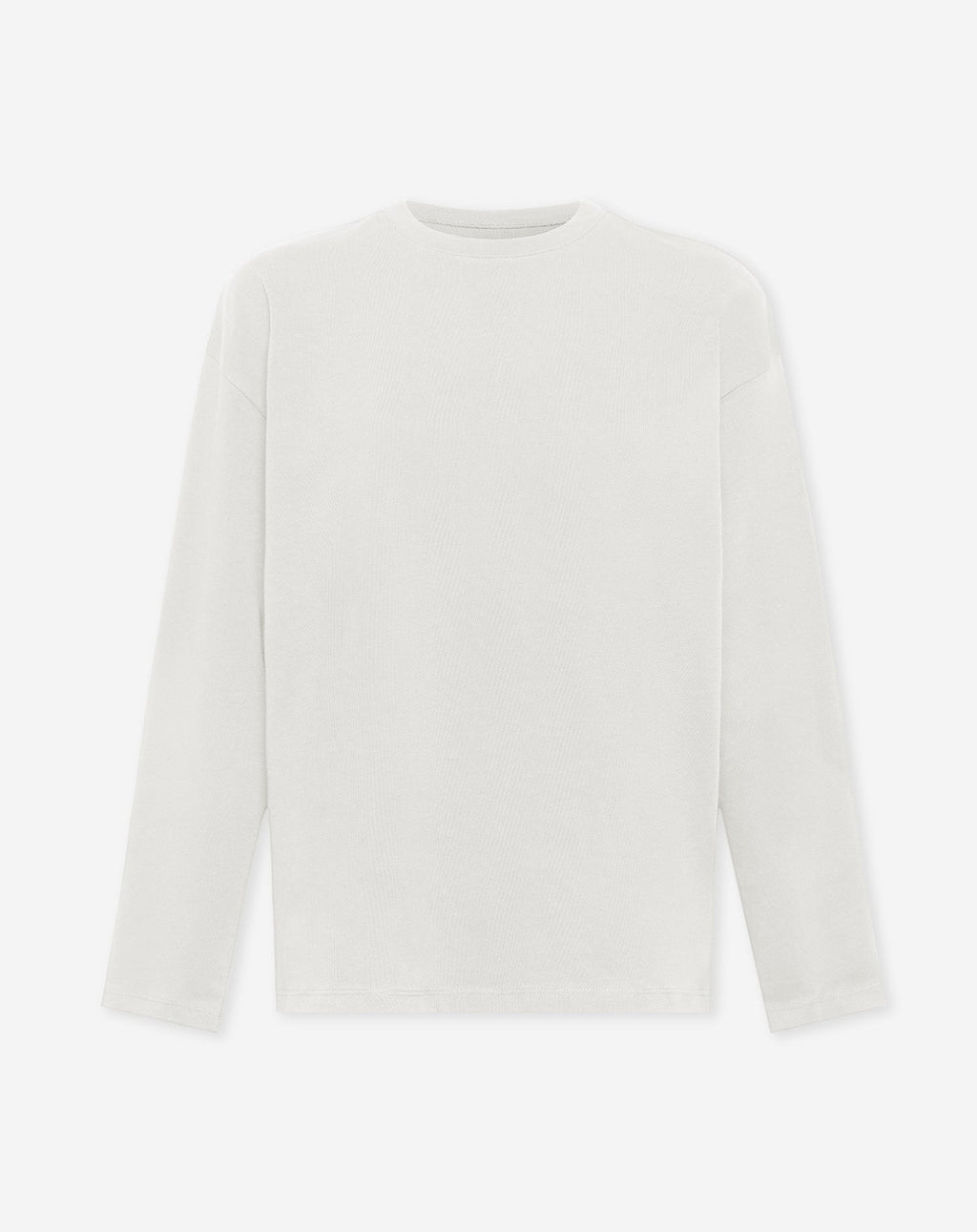 BASIC LONG SLEEVE OVERSIZED TEE CREAM