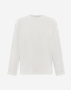 BASIC LONG SLEEVE OVERSIZED TEE CREAM