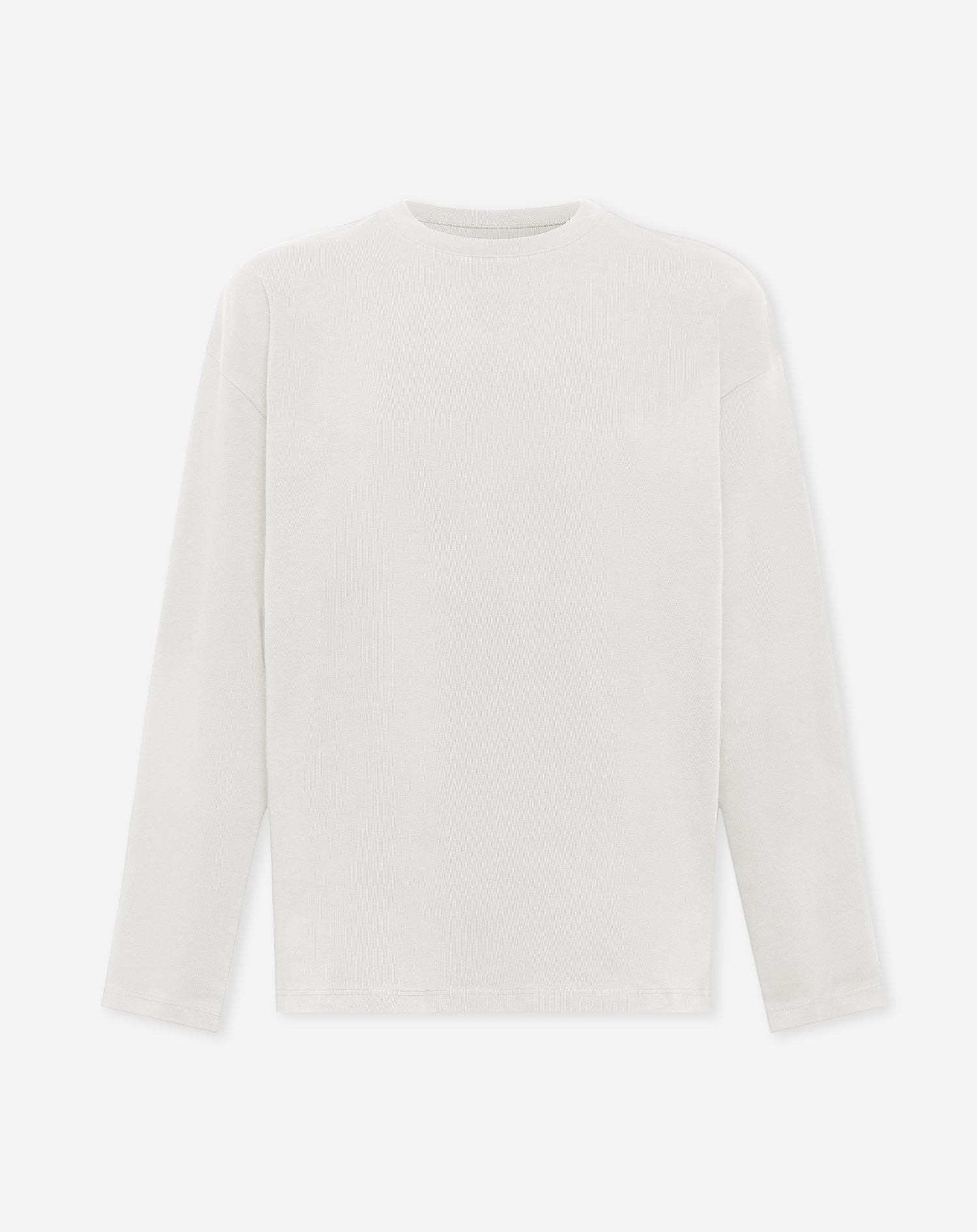 BASIC LONG SLEEVE OVERSIZED TEE CREAM