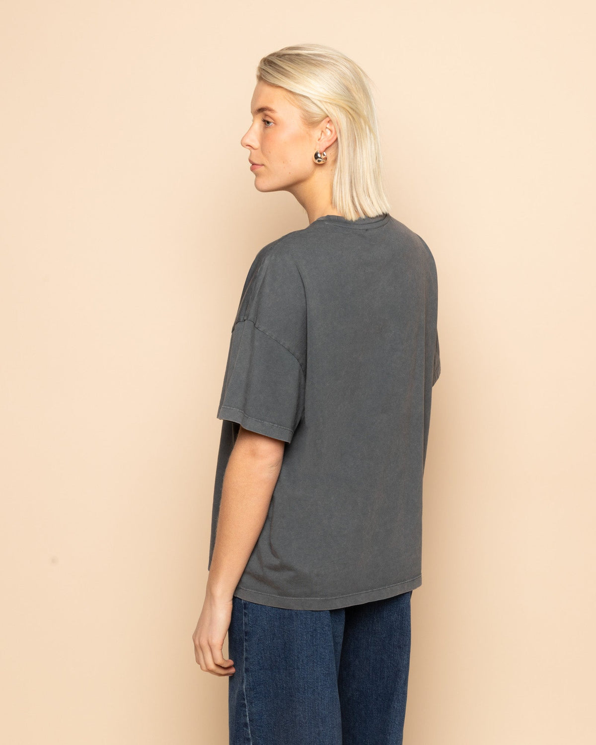 ATTITUDE OVERSIZED TEE ACID GREY