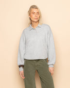 POLO SWEATER GREY MELANGE