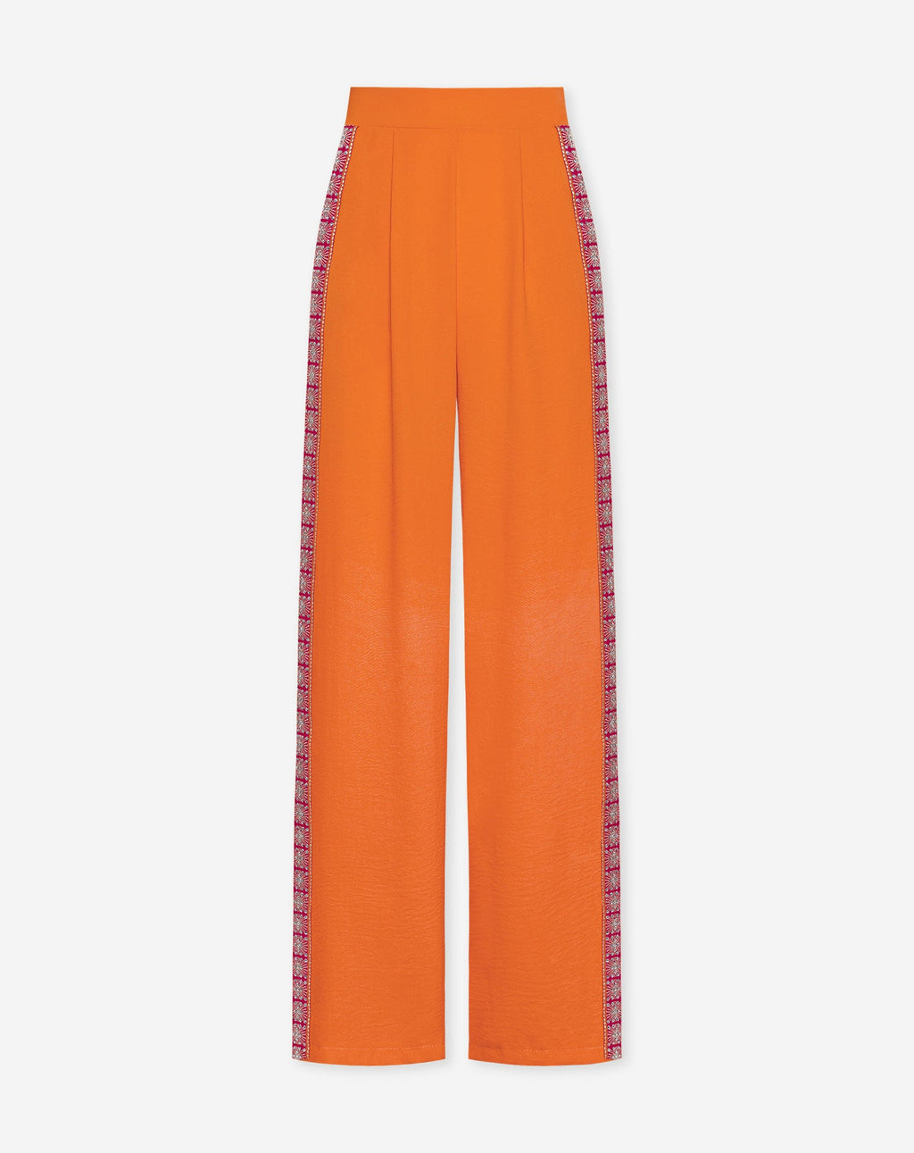 JULIE TAPE PANTALON PETITE ORANGE FUCHSIA