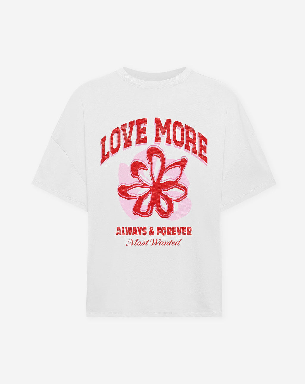 LOVE MORE OVERSIZED TEE CREAM