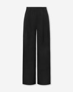 LORNA PLEATED WIDE LEG PANTALON PETITE BLACK
