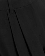 LORNA PLEATED WIDE LEG PANTALON PETITE BLACK