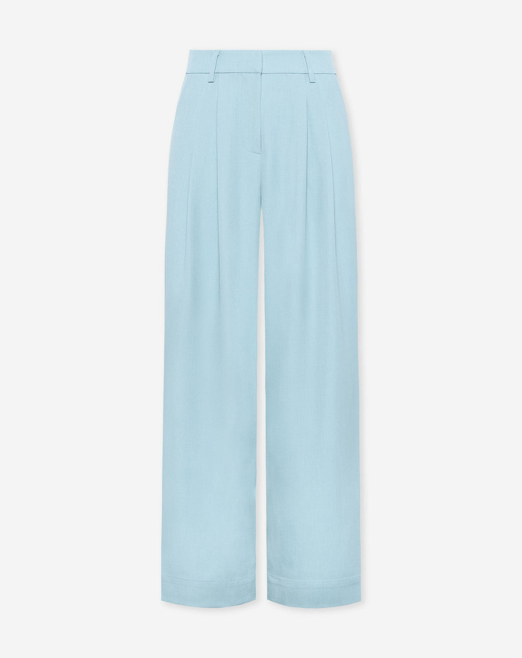 LORNA PLEATED WIDE LEG PANTALON PETITE BLAUW