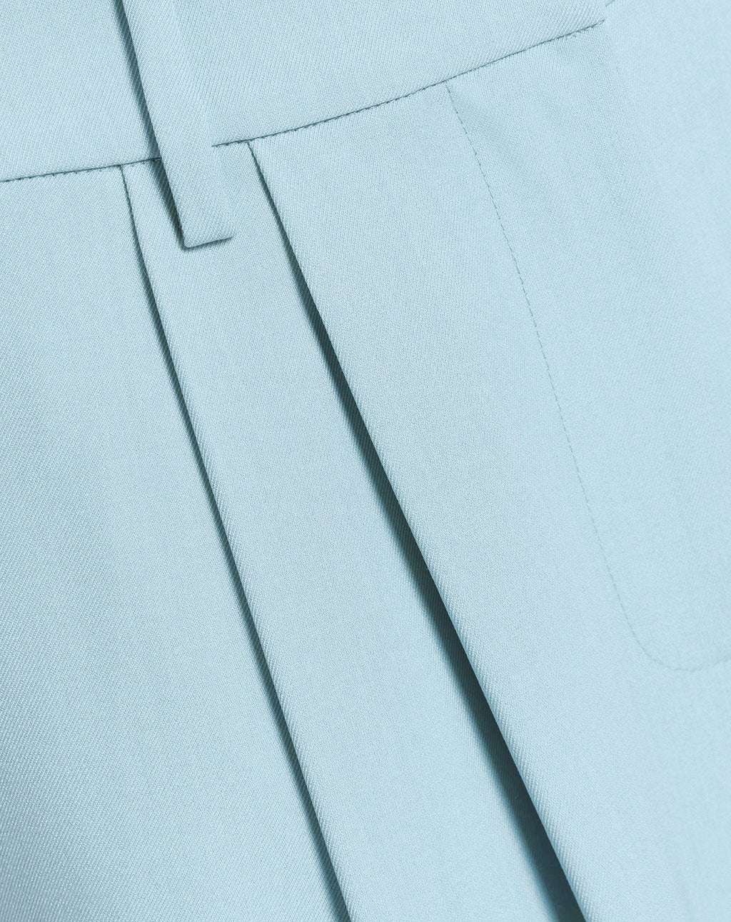 LORNA PLEATED WIDE LEG PANTALON PETITE BLAUW