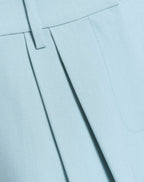 LORNA PLEATED WIDE LEG PANTALON PETITE BLAUW
