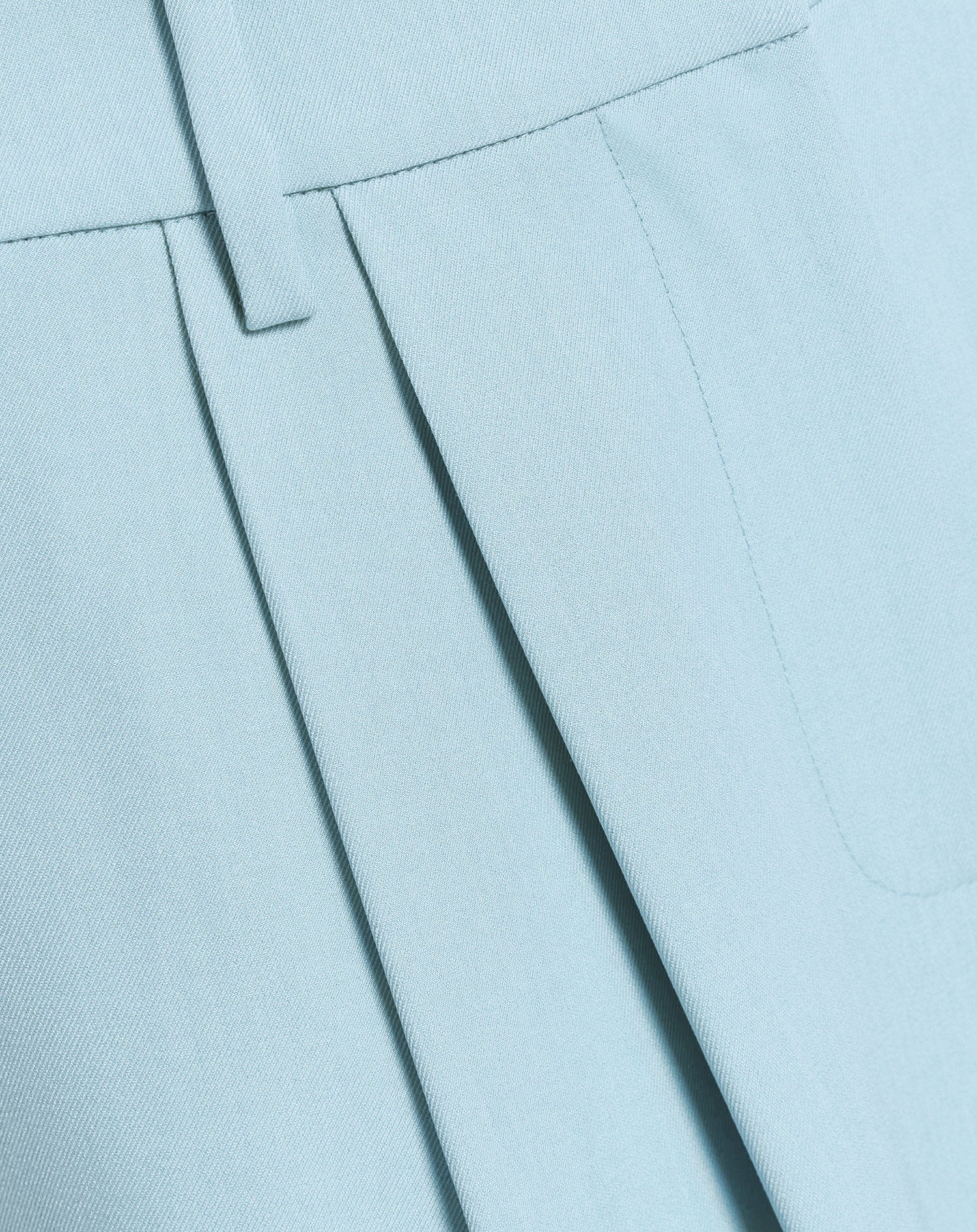 LORNA PLEATED WIDE LEG PANTALON PETITE BLAUW