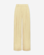 LORNA PLEATED WIDE LEG PANTALON PETITE BUTTER YELLOW