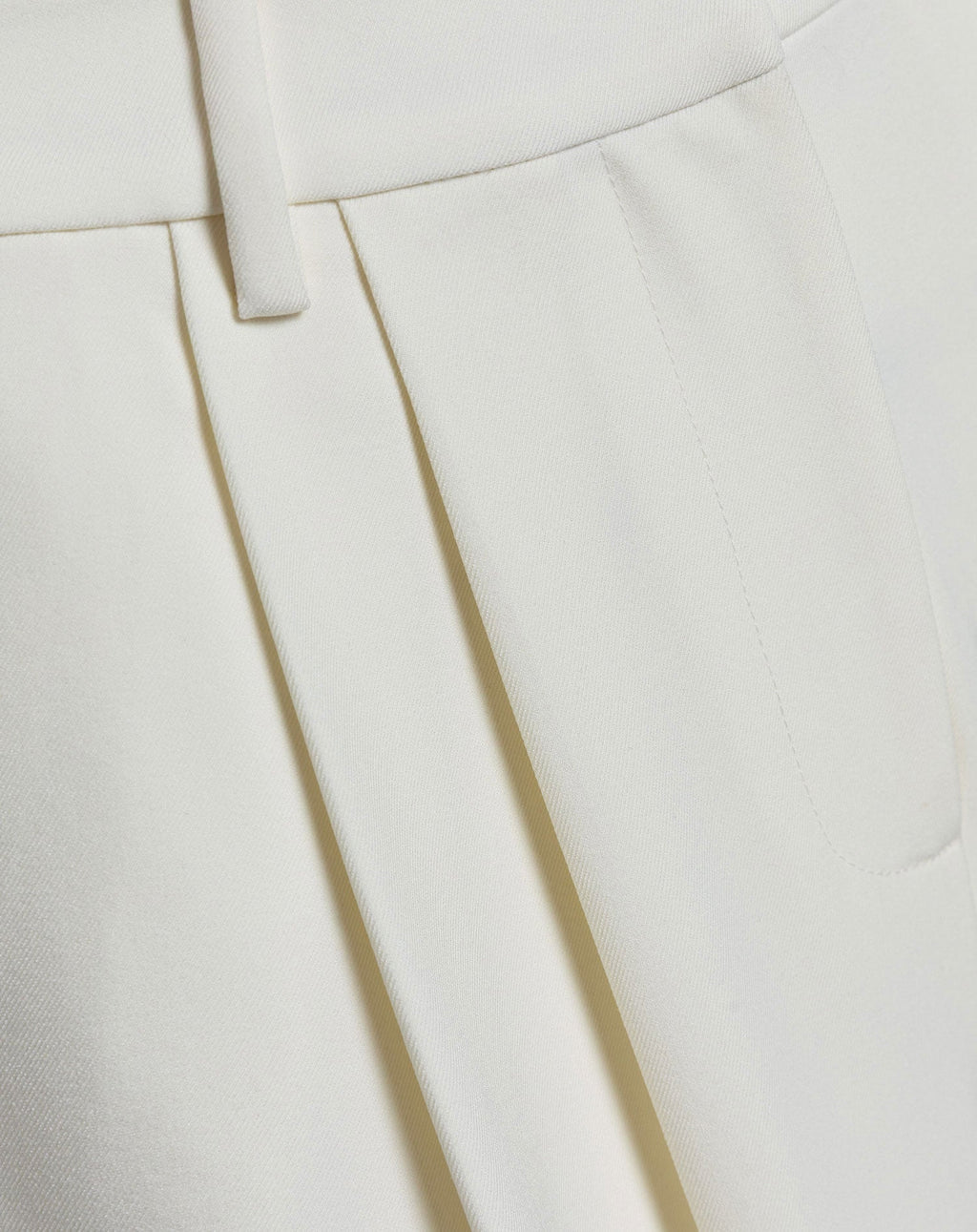 LORNA PLEATED WIDE LEG PANTALON PETITE CREAM