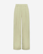 LORNA PLEATED WIDE LEG PANTALON PETITE PISTACHE
