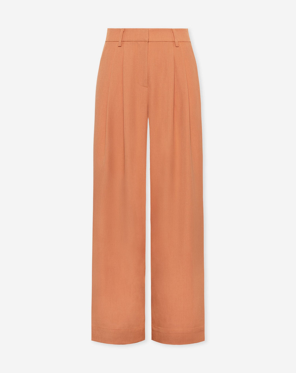 LORNA PLEATED WIDE LEG PANTALON PETITE SOFT ORANGE