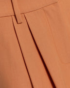 LORNA PLEATED WIDE LEG PANTALON PETITE SOFT ORANGE