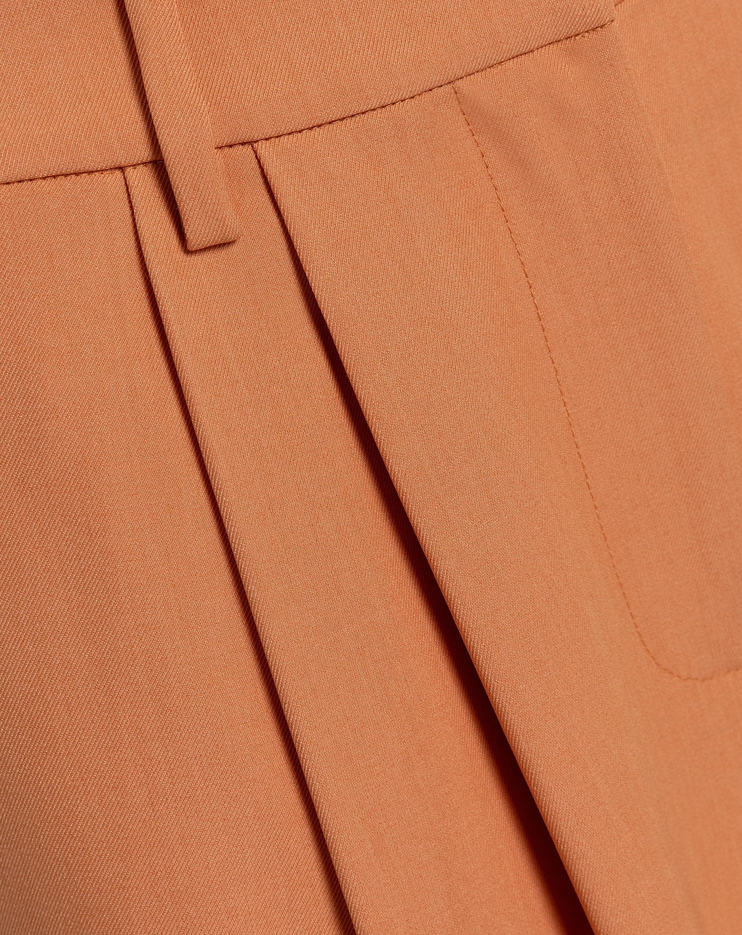 LORNA PLEATED WIDE LEG PANTALON PETITE SOFT ORANGE