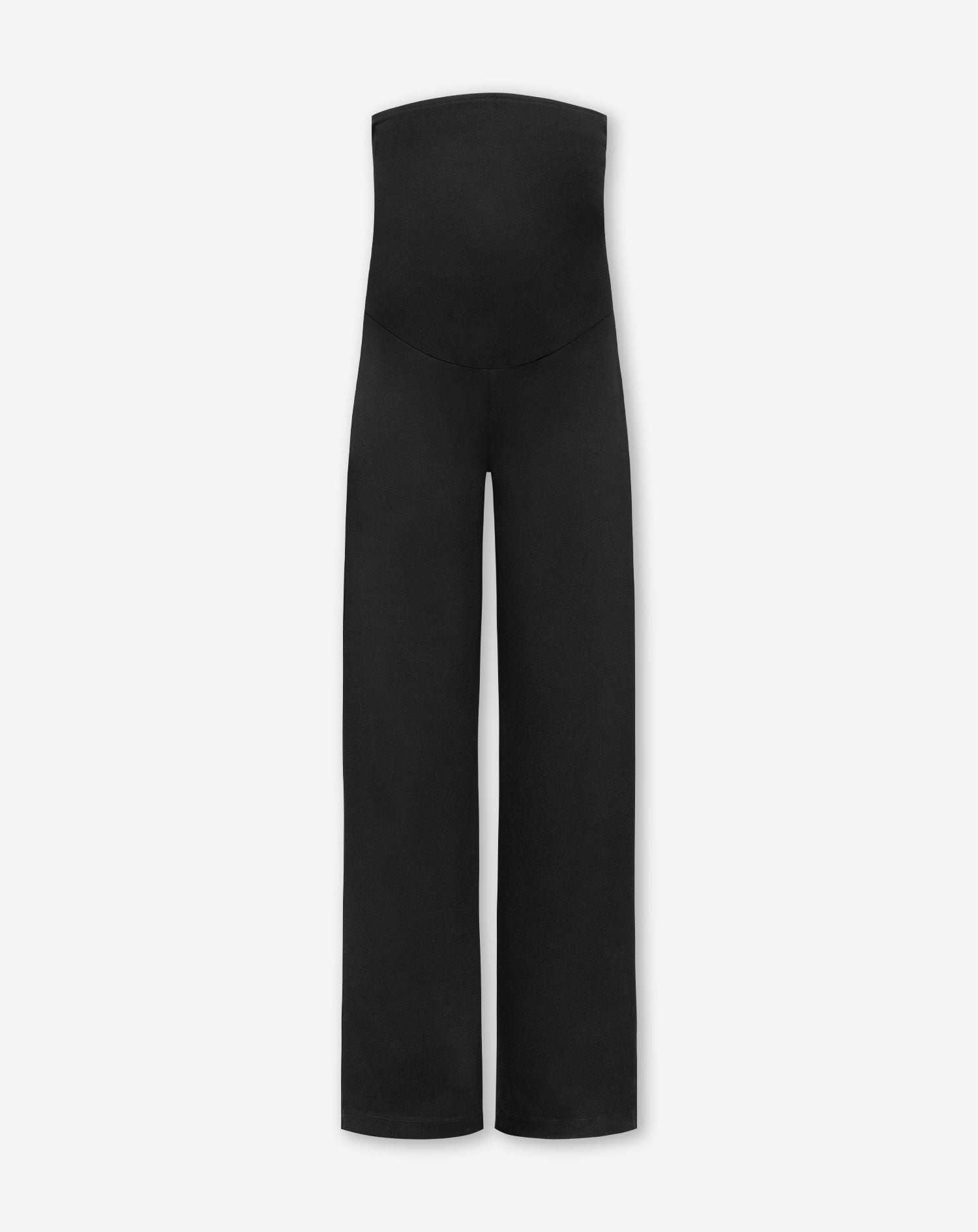 WIDE LEG PANTS MATERNITY PETITE BLACK