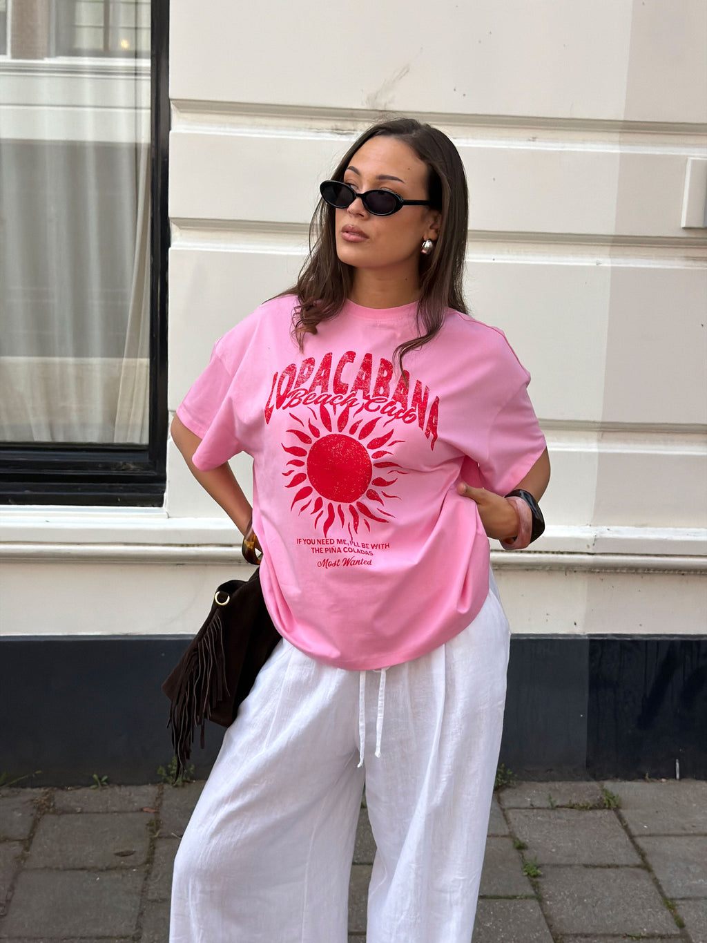 COPACABANA OVERSIZED TEE PINK