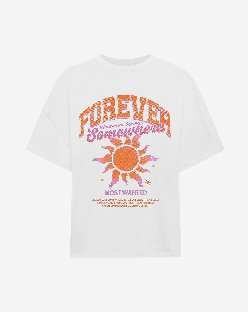 SOMEWHERE OVERSIZED TEE CREAM