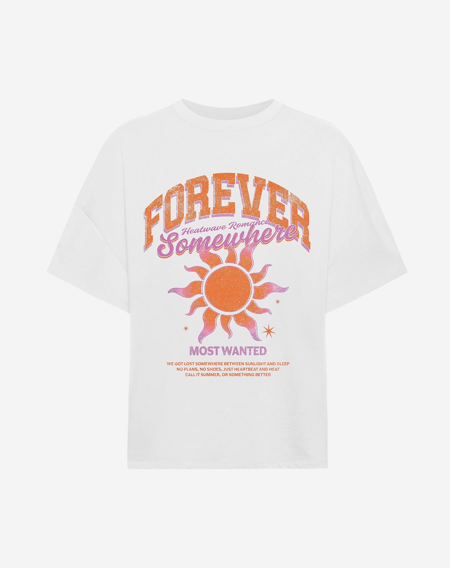 SOMEWHERE OVERSIZED TEE CREAM