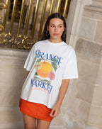 ORANGE MARKET OVERSIZED TEE CREAM