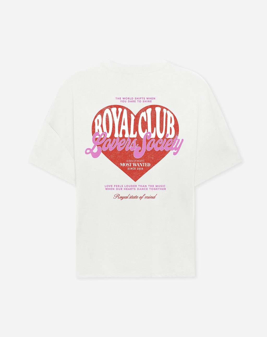LOVERS SOCIETY OVERSIZED TEE CREAM