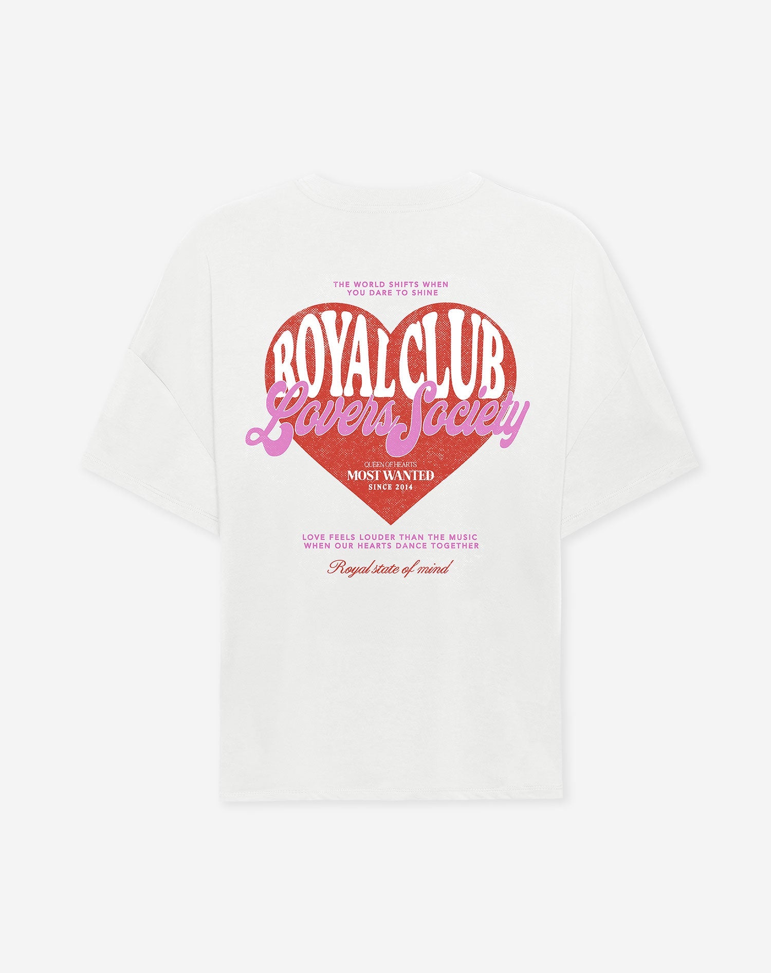 LOVERS SOCIETY OVERSIZED TEE CREAM