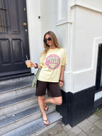 PARIS TEXAS OVERSIZED TEE BUTTER YELLOW