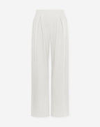 PLEATED WIDE LEG SWEAT PANTS PETITE CRÈME