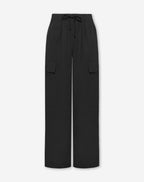 GIA WIDE LEG CARGO PANTS PETITE ZWART
