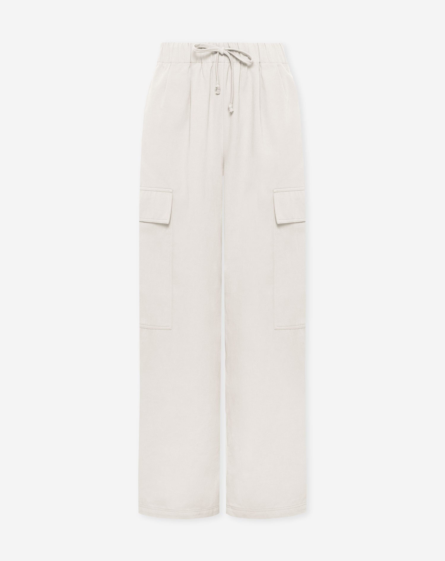GIA WIDE LEG CARGO PANTS PETITE CRÈME