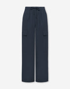 GIA WIDE LEG CARGO PANTS PETITE MARINEBLAUW