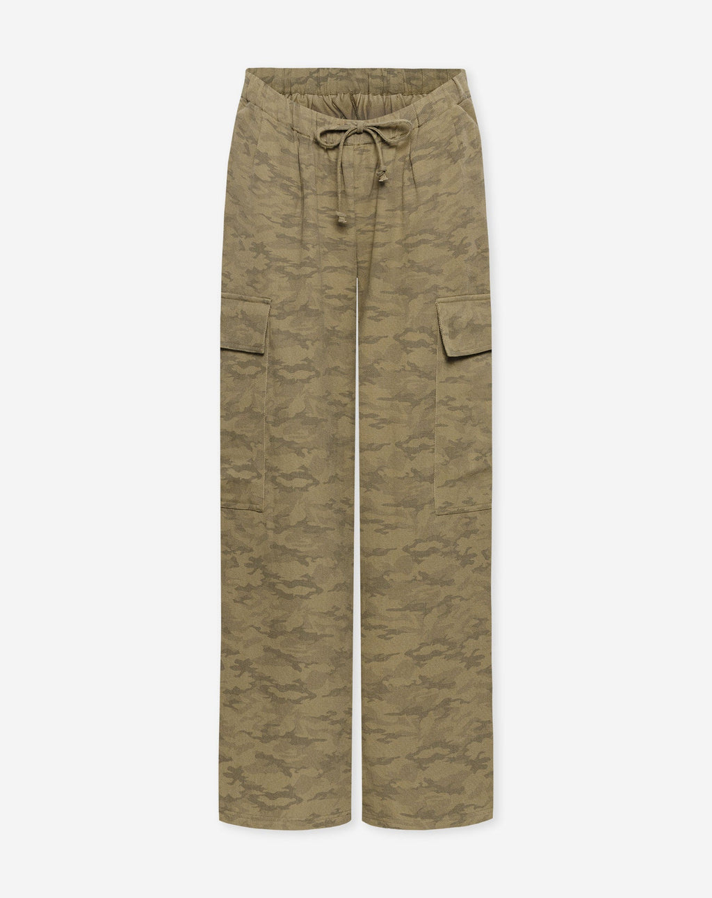 GIA WIDE LEG CARGO PANTS MATERNITY PETITE ARMY PRINT GROEN