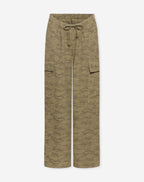 GIA WIDE LEG CARGO PANTS MATERNITY PETITE ARMY PRINT GROEN