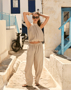 LUX BARREL PANTS PETITE GRIJS