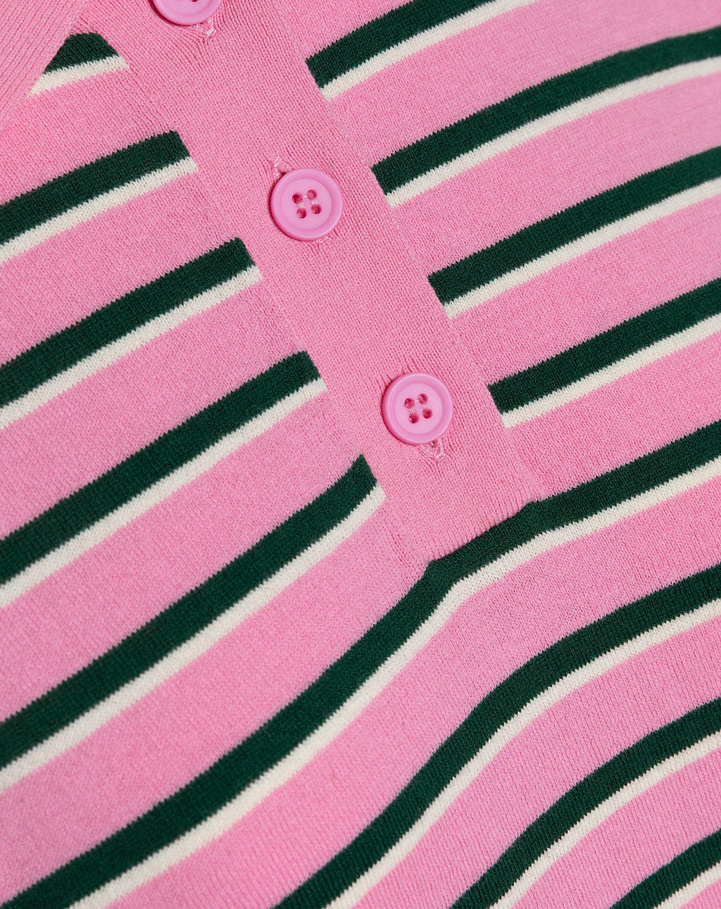SOLANGE STRIPED POLO PINK
