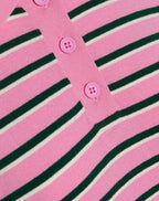 SOLANGE STRIPED POLO PINK