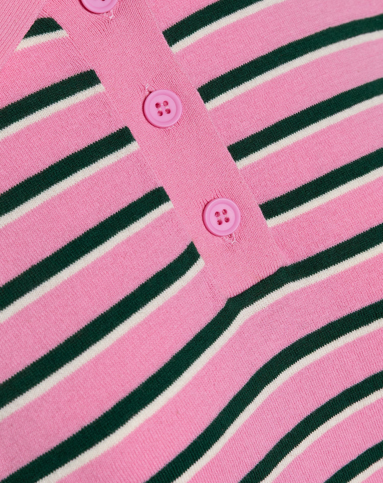 SOLANGE STRIPED POLO PINK